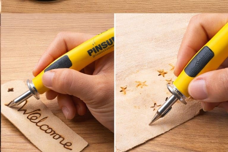 Image of KEETRAN KALP Wood Burning Tool Kit, 30W Pyrography Pen, 14-in-1 Set for Wood Carving, Leather Embossing & DIY Craft