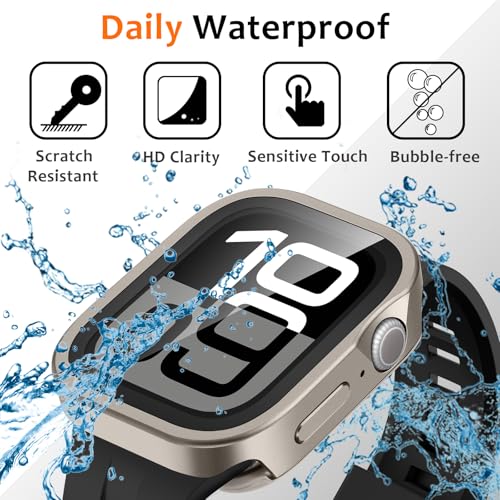 Coque Titane Apple Watch 11 46mm Amizee au design ultra mince - 6
