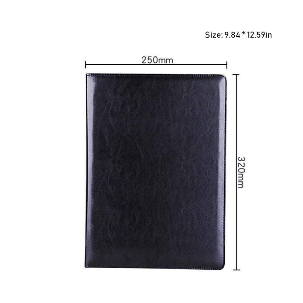 Portablocco Appunti Dimensione A4 Dimensione 9,8 x 12,5 Pollici Tavole di Clip con Slot a Penna in Pelle ad Ispessimento in Pelle Impermeabile Clip a Basso Profilo per L'Ufficio e la casa