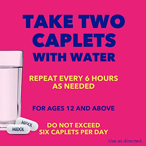 Midol Complete Menstrual Pain Relief Caplets With Acetaminophen For Menstrual Symptom Relief - 40 Count (Pack Of 3) (Packaging May Vary) #TOP2