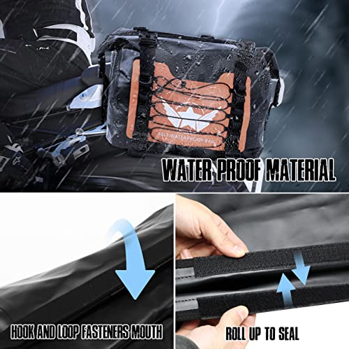 Oicctbf Motorcycle Saddlebag Compatible With Honda Yamaha Suzuki Bmw Touring Luggage Bag For Low Rider,Street Bike,Adventure Bike,Waterproof Motorcycle Rear Seat Saddle Bag #TOP5