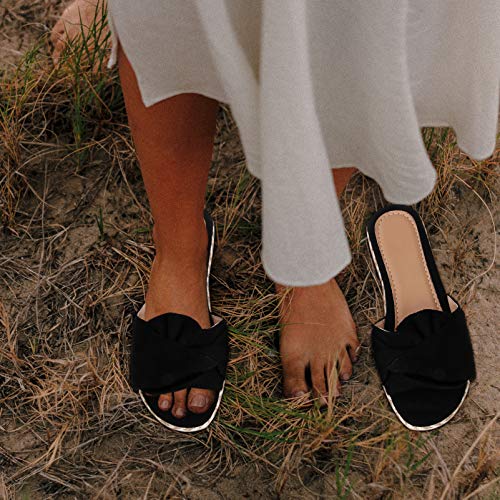 1 Pair Women Summer Sandals Platform Shoes Bowknot Sandals Summer Slippers Shoes2