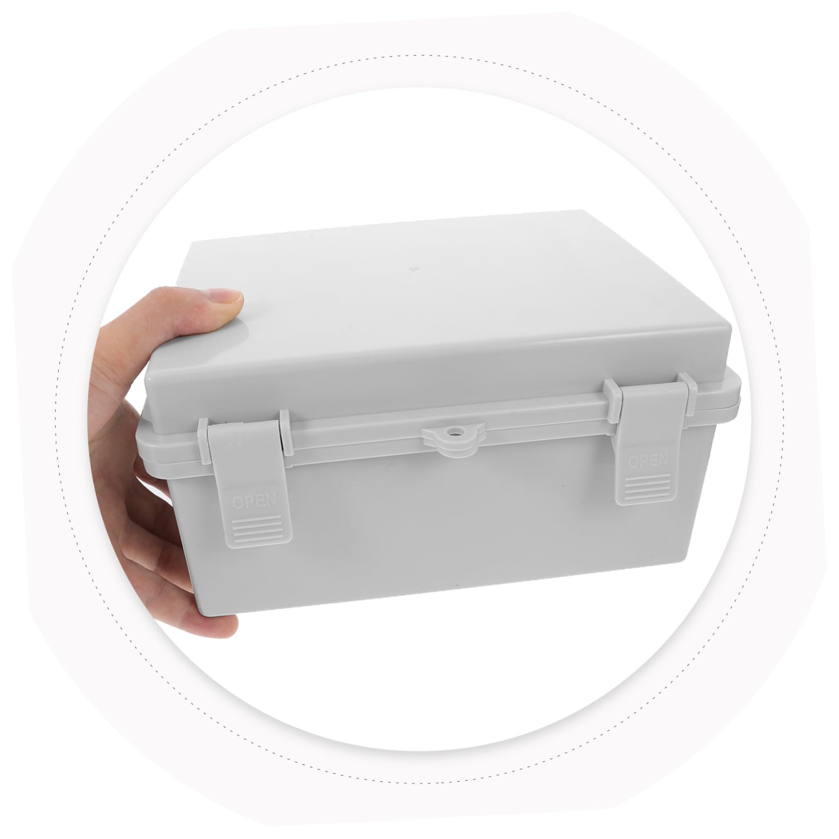 Boîte de Jonction Étanche Extérieure Abs Blanc 2 Pièces