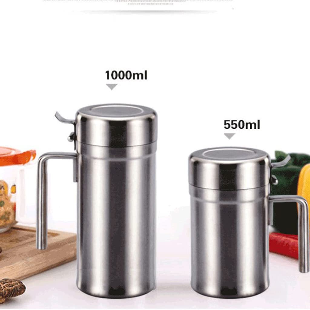 Botella de almacenamiento de aderezo para ensaladas con aceite a prueba de fugas, dispensador sin labios, vertido sin labios, recipiente de vinagre de cocina, botella de almacenamiento para cocina