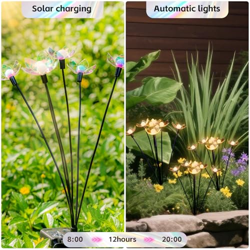 Lampe solaire luciole étanche avec 2 modes d'éclairage de jardin - 4