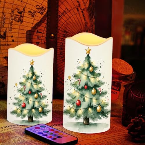 Image of Thanksgiving Gnome Flameless Battery Operated Candles Set of 4 | Flameless Candles with Remote Flickering, LED Candles with Timer for Living Room Decorations, fall decor