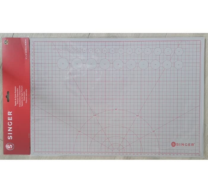 SingerCatania Schneidematte für Patchwork, doppelseitig, selbstheilend, für Patchwork, zur Verwendung mit Rotationsschneider, Premium-Singer-Qualität, A3, 31 x 46 cm