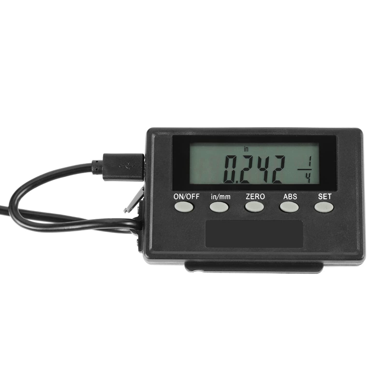 Lettura Digitale DRO Scala Lineare di Precisione LCD Remota Riga Digitale per Fresatrici o Torni Campo di Misura 0-150 mm con Raccordi di Installazione in Lega di Alluminio