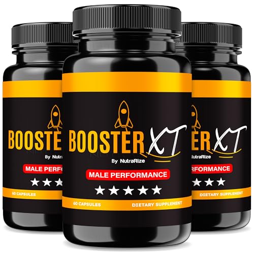 NutraRize (Pack of 3 Booster XT for Men Male Enhancing Capsules Premium Formula to Support Daily Energy & Peak Performance Multivitamin Pills for Overall Health Reviews (180 Capsules)