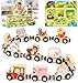 Produktbild Montessori Spielzeug ab 1 2 3 Jahre: Magnetic Zug Holzspielzeug ab 1 2 Jahre Motorikspielzeug ab 1 Jahr, Holzeisenbahn Kinderspielzeug ab 2-3 Jahre Baby Geschenk 1 2 3 Jahre Geburtstag Junge Mädchen