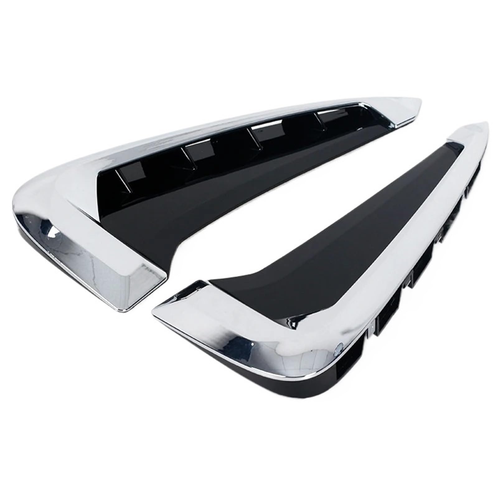 TILIEINE Car Front Side Air Vent Cover Fit For BMW X5 F15 2014-2018 Car Side Wing Air Flow Fender Grille Intake Vent Trim(Silver)
