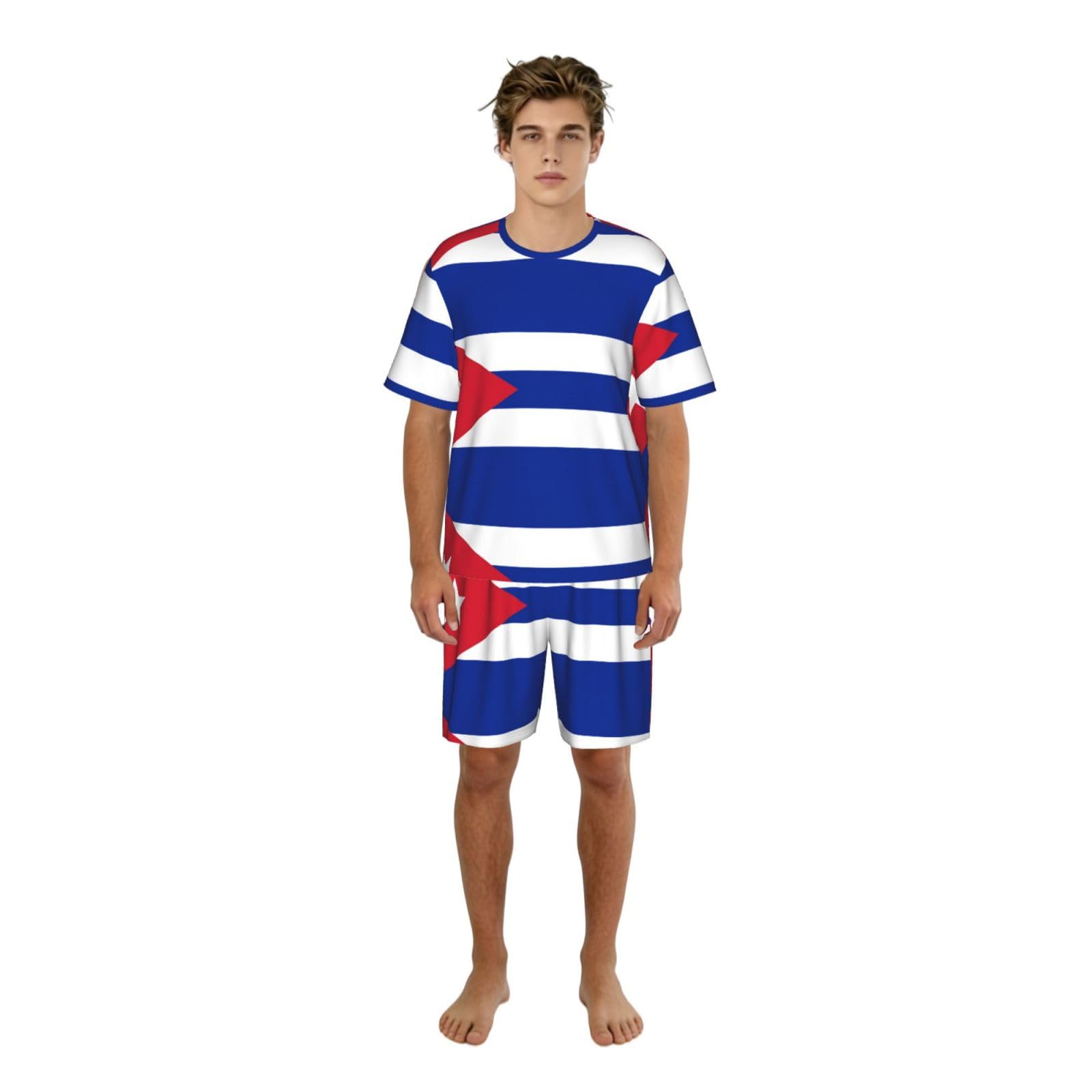 Pyjama drapeau cubain doux et respirant ensemble de nuit confortable - 8