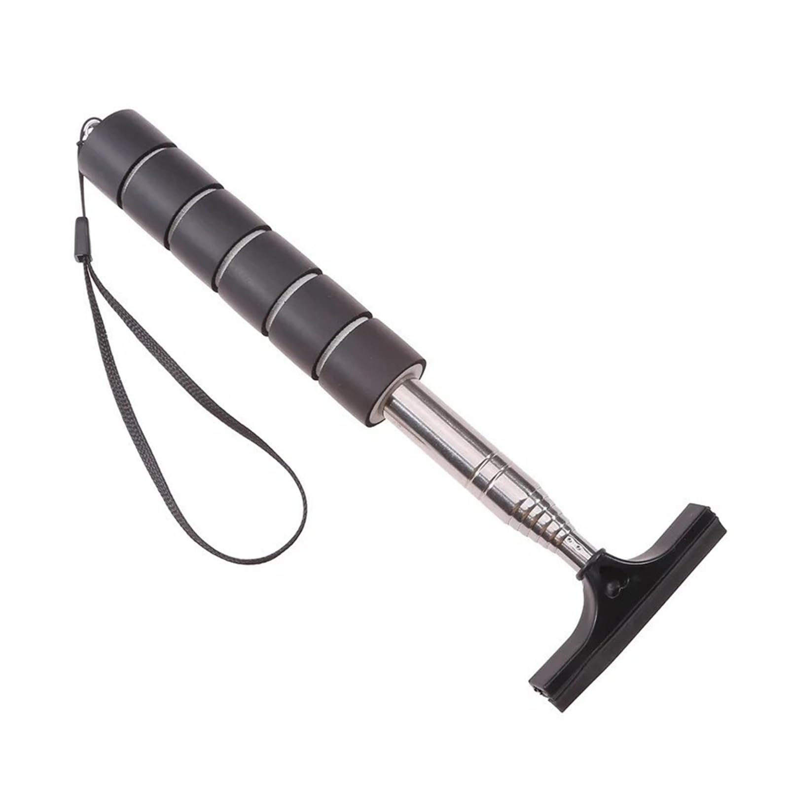 Car rearview mirror wipers Car Rearview Mirror Wiper Stainless Steel Telescopic Retractable(Black)