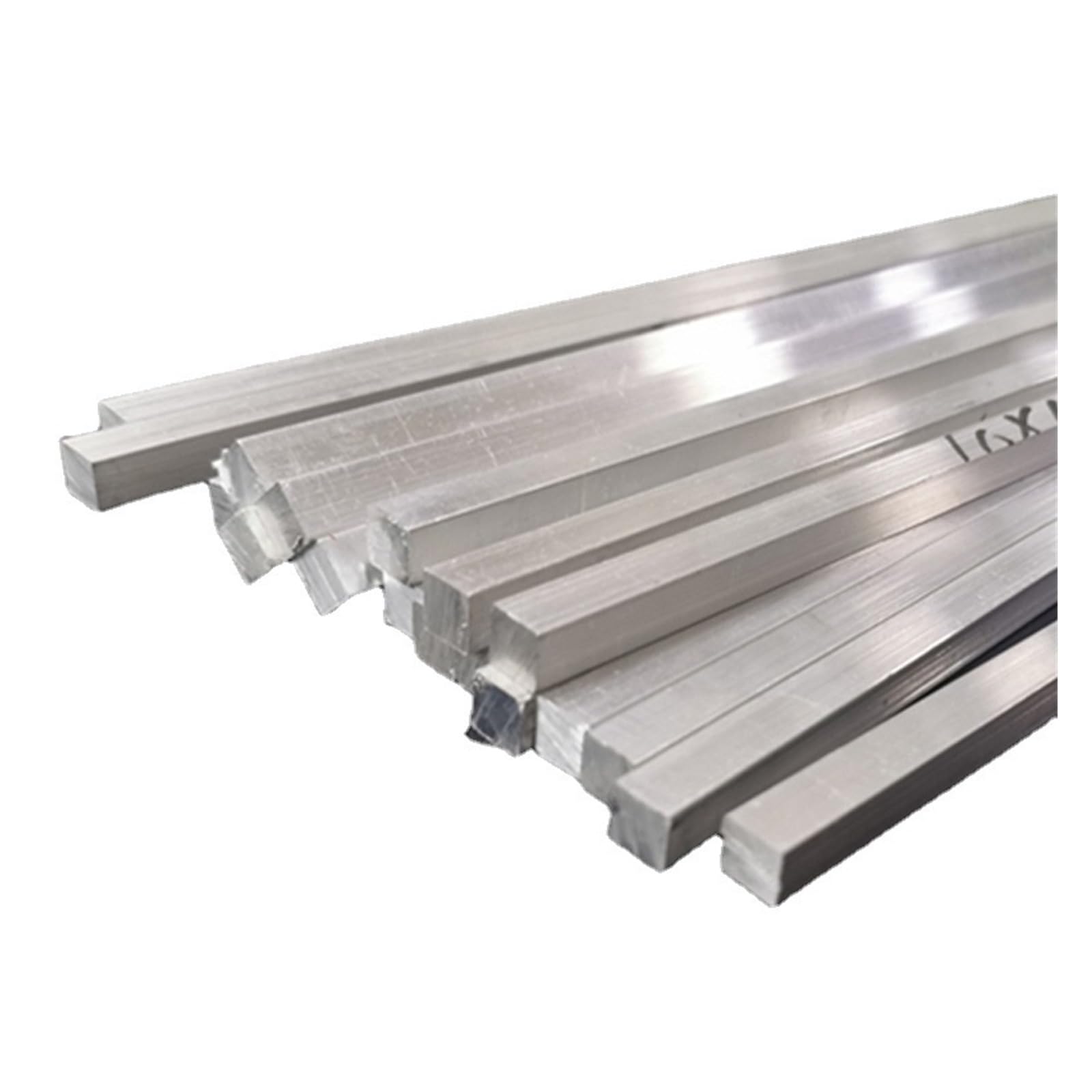 Aluminiowy pręt aluminiowy 6061, płaski i solidny metalowy pręt model DIY, długość 500 mm (20 x 20 mm)