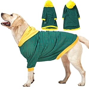 LovinPet Large Dog Onesie, Green Stripe Dog Shirt, 2-Leg Style Dog Pajamas, Large Breed Dog Jammies, Pet PJ's/XL LovinPet Large Dog Onesie Green Stripe Dog Shirt 2 Leg Style Dog Pajamas Large Breed Dog Jammies Pet PJsXL