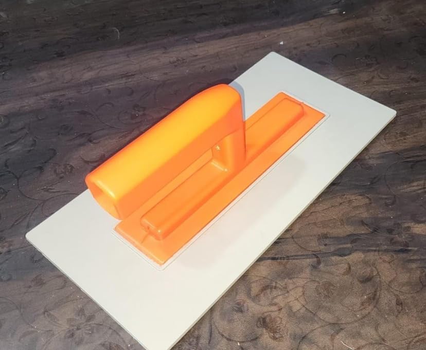 Professional Plastering Rusting Trowel, Orange Handle, 28 x 14 cm 1