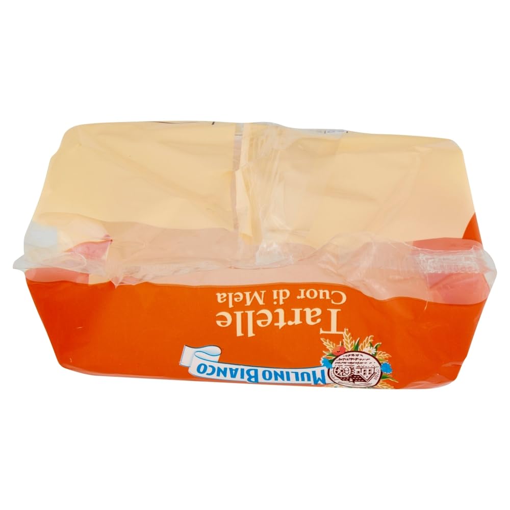 4x Mulino Bianco Tartelle Cuor di Mela - Törtchen, Mürbeteig mit 100% Italienischen Äpfeln - Kuchen Süßer Snack 288g (Jede Packung enthält 6 Snack) + Beni Culinari Kostenloser Schlüsselanhänger