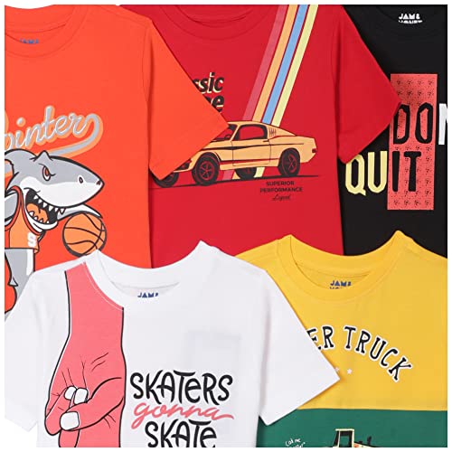 Image of Amazon Brand - Jam & Honey Boy's Regular Fit T-Shirt