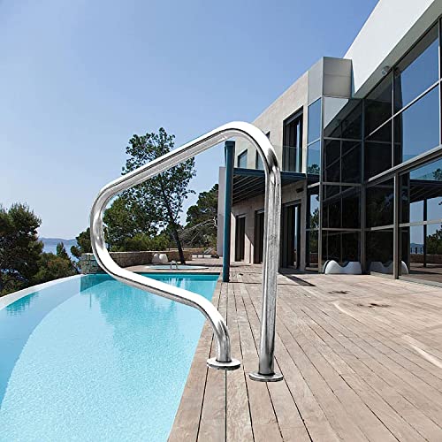 Rampe de piscine en acier inoxydable avec base à montage rapide - 2