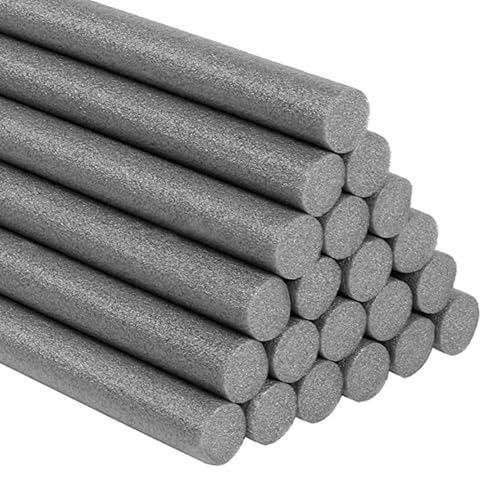 Perfil de Rellenado de Juntas Ø6mm x 15M Cordón Redondo de Polietileno Perfil de Relleno de Espuma Redonda Para Huecos y Juntas de Hormigón (15M, 6mm)