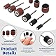 Glarks 136Pcs Abrasive Grinding Stone Points and Sanding Drum Assortment Kit, Polishing Buffing Wheels Grinding Bits and Drum Sander Sanding Sleeves with Drum Mandrels Set for Rotary Tool