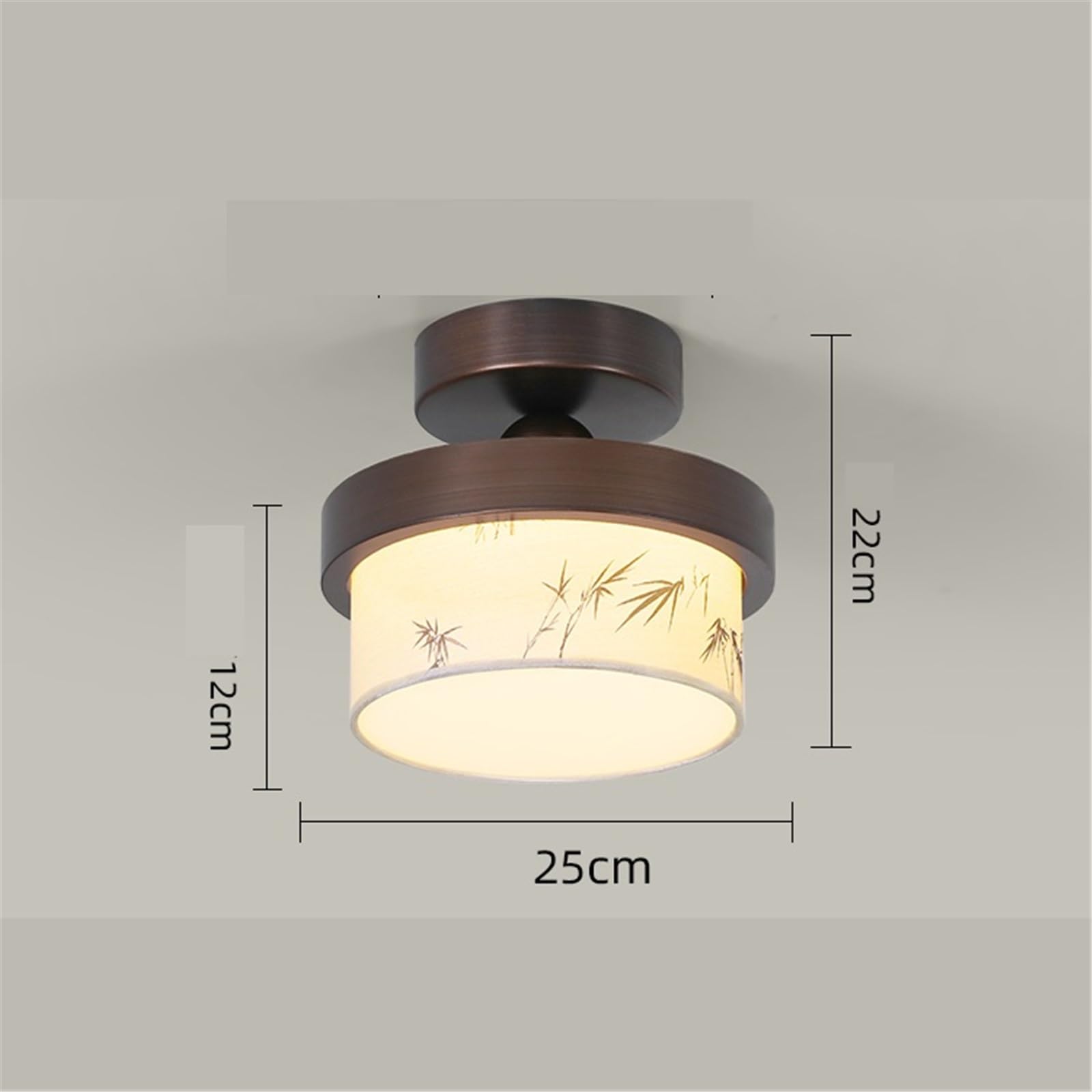 lampa sufitowa Lampa sufitowa do holu wejściowego z nadrukiem materiałowym, lampa dekoracyjna w stylu retro, styl średniowieczny Sypialnia
