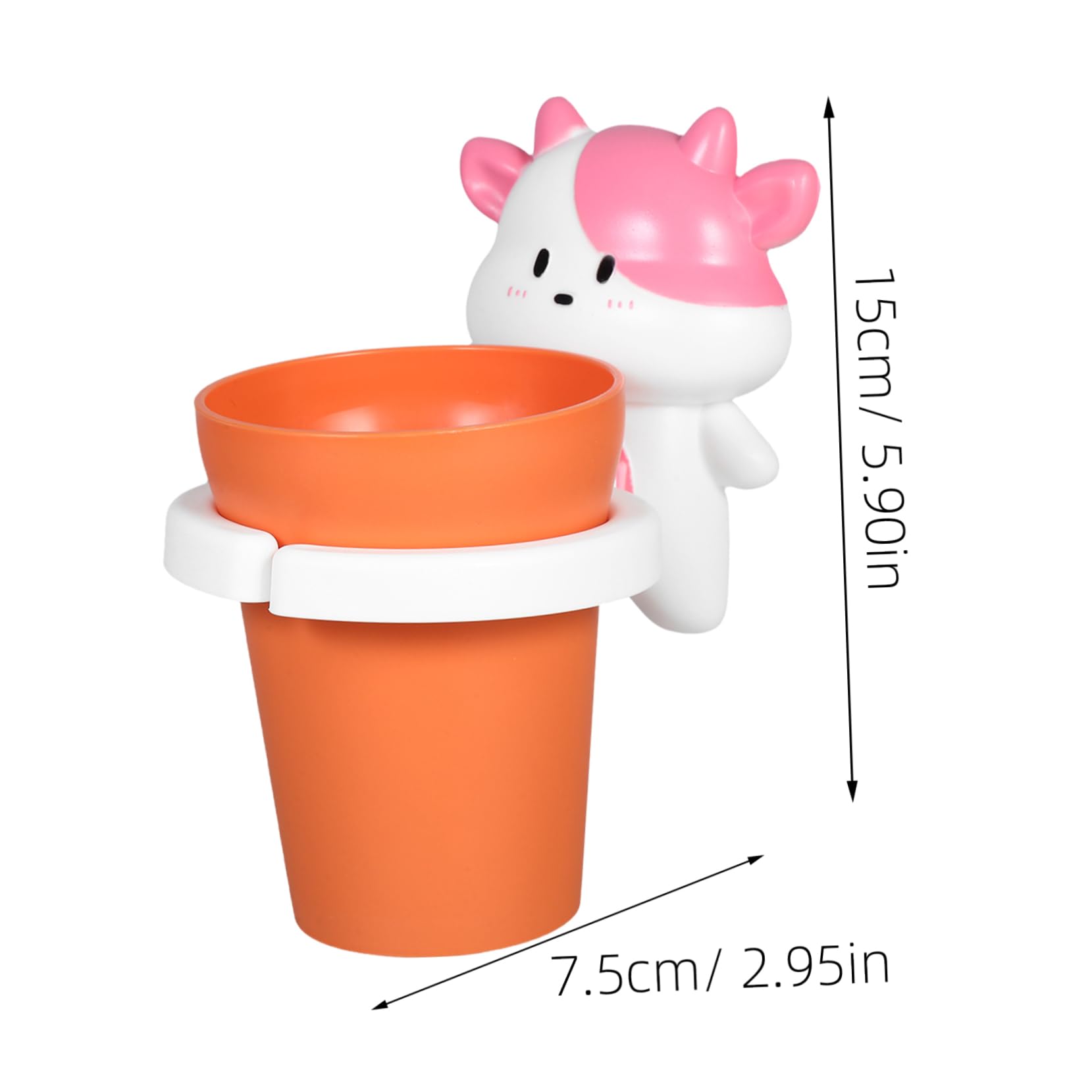 ABOOFAN Cute Cartoon Mouthwash Cup Creative Toothbrush Holder for Boys Leakproof Design with Ample Capacity Fun Bathroom Organizer