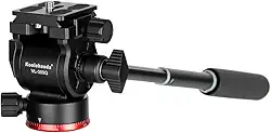 koolehaoda Tripé Com Cabeça Fluida, Vídeo Compacto, Panorâmica E Inclinação, Placa Tipo Arca Para Câmeras, Câmeras Mirrorless Dslr, Capacidade De Carga Até 4 Kg