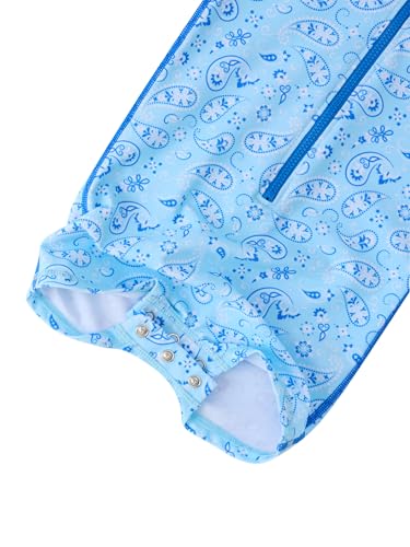 Image of RUGGEDBUTTS Baby /Toddler Boy Swimsuit, One Piece Zipper Rash Guard Sunsuit with UPF 50+ Sun Protection