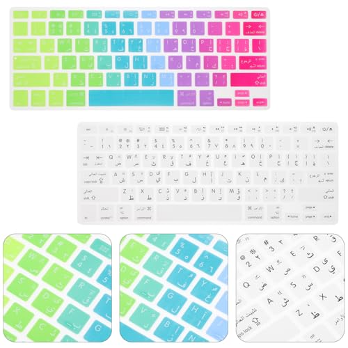 Protector de teclado para laptop con cubierta árabe de silicona miniatura 6