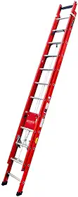 Escada de fibra de vidro extensível 3,30 x 5,40 m 20 degraus - EFR9928 - Rotterman