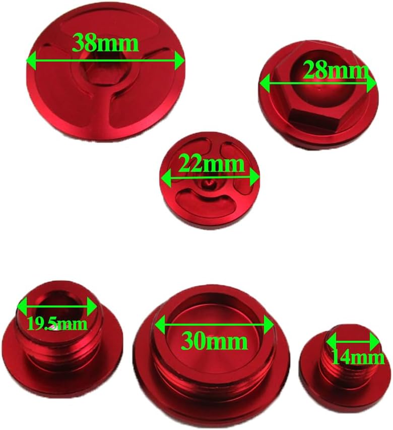 DJ-Motor Engine Timing Oil Filter Plugs For XR250 Baja Motard TRX400EX TRX450R/ER CRF150R (2007-2016) CRF250R (2010-2016) CRF450R (2002-2016) CRF450X (2005-2016)