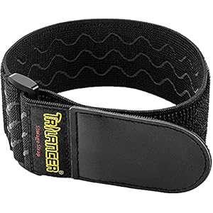 Cinghie Elastiche di Fissaggio con Silicone Antiscivolo, 46x5cm(8 Pezzi) Cinghie Multiuso con Chiusura a Strappo per Biciclette, Rimorchi, Barche, Organizzatore di Corde da Giardino, Cavi, Tubi