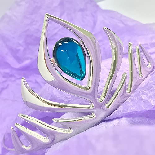 Kuzhi Princess Queen Elsa Coronation Crown (Silver), Large - Image 4