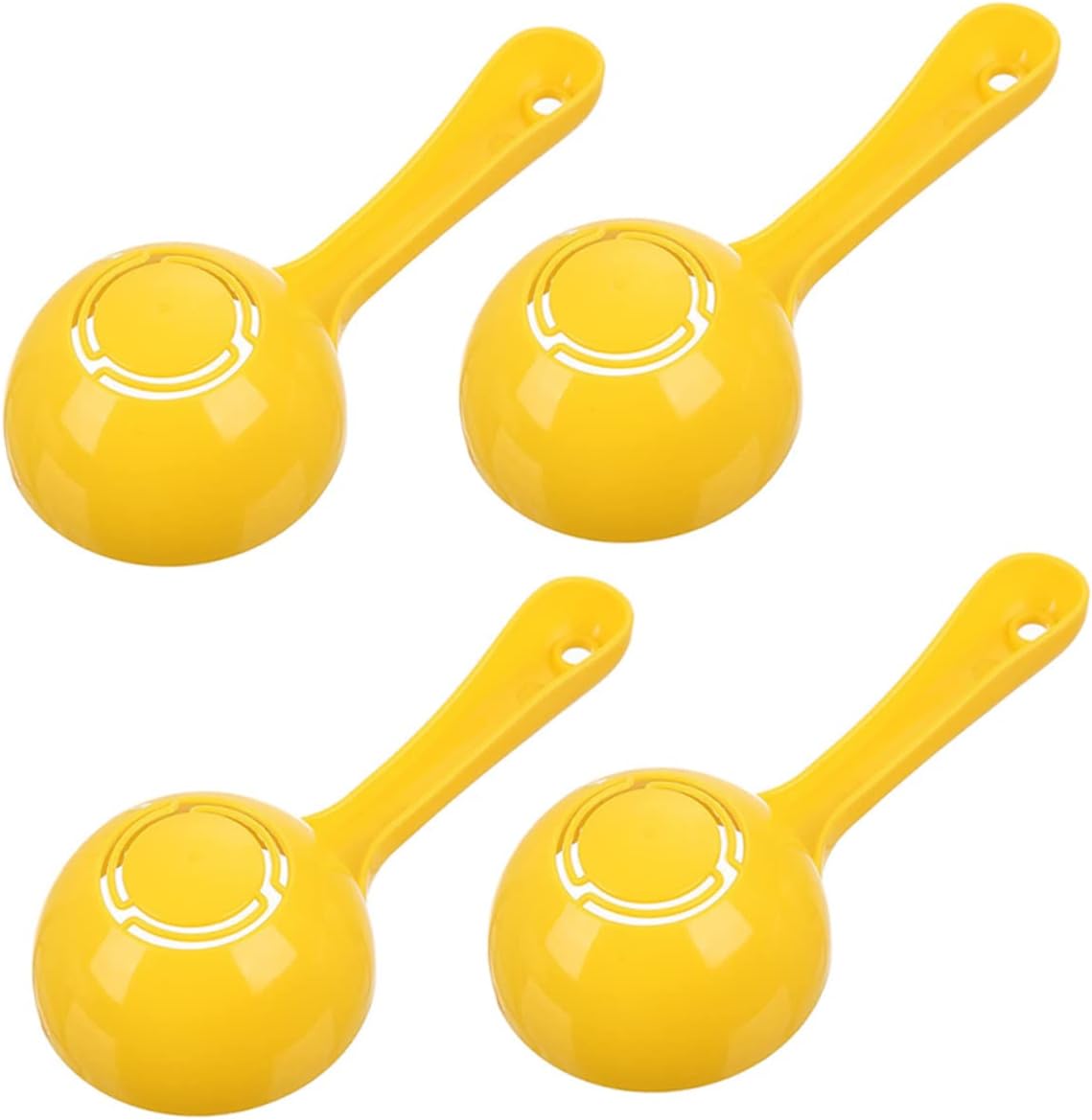 BRIGHTFUFU 4pcs Half Round Rice Spoon Rice Press Rice Server Spoon Cooking Spoons Rice Maker Serving Spoon Basting Spoon Rice Ball Press Rice Spoon Mold Chinese Rice Spoons Plastic Egg Sushi