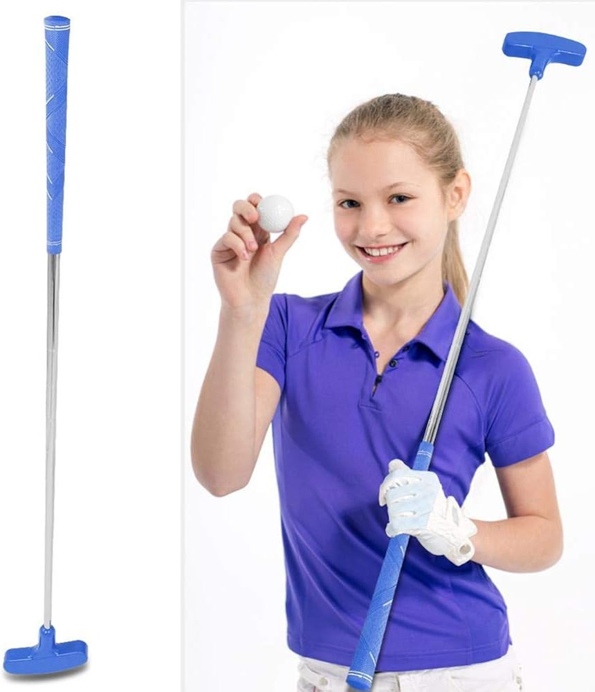 Golf Putters Kids Junior Stainless Steel Golf Club Putter 31inch Mini Rubber Head Golf Putters for Children Ages 3-5 6-8 9-12 (Blue) : Sports & Outdoors