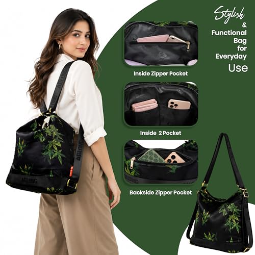 Image of Storite Mini Bag for Women 4L| Lightweight Nylon Travel Bag with Multiple Pockets | Casual Work Office Backpack for Girls & Ladies