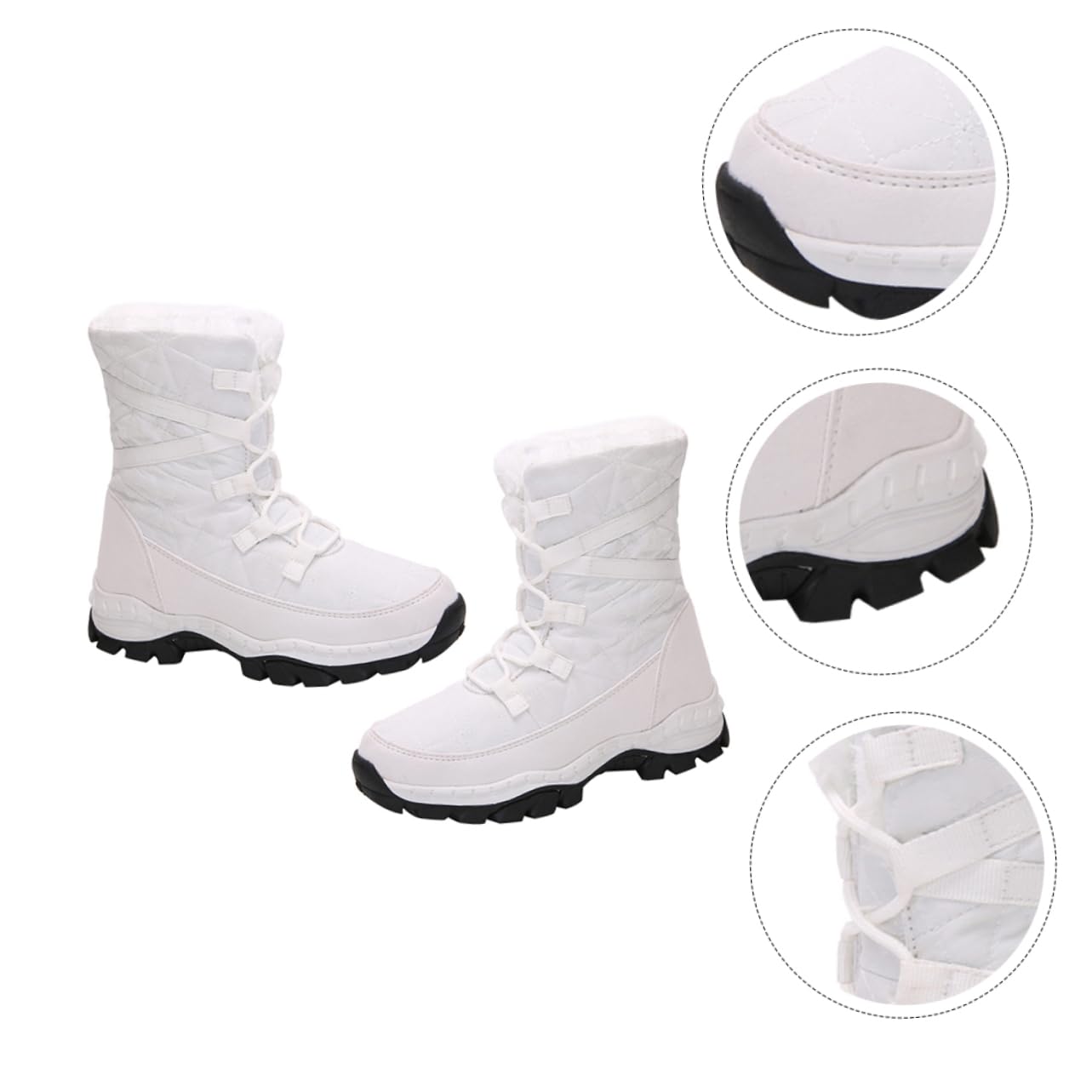 Stivaletti Invernali Caldi con Fodera Plush Scarpe Antiscivolo per Boots Outdoor Fashion e
