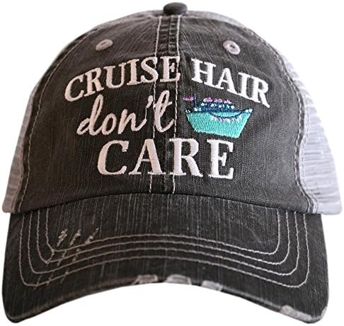 KATYDID Cruise Hair Don’t Care Baseball Cap - Trucker Hat for Women- Stylish Cute Cruise Essential Mint