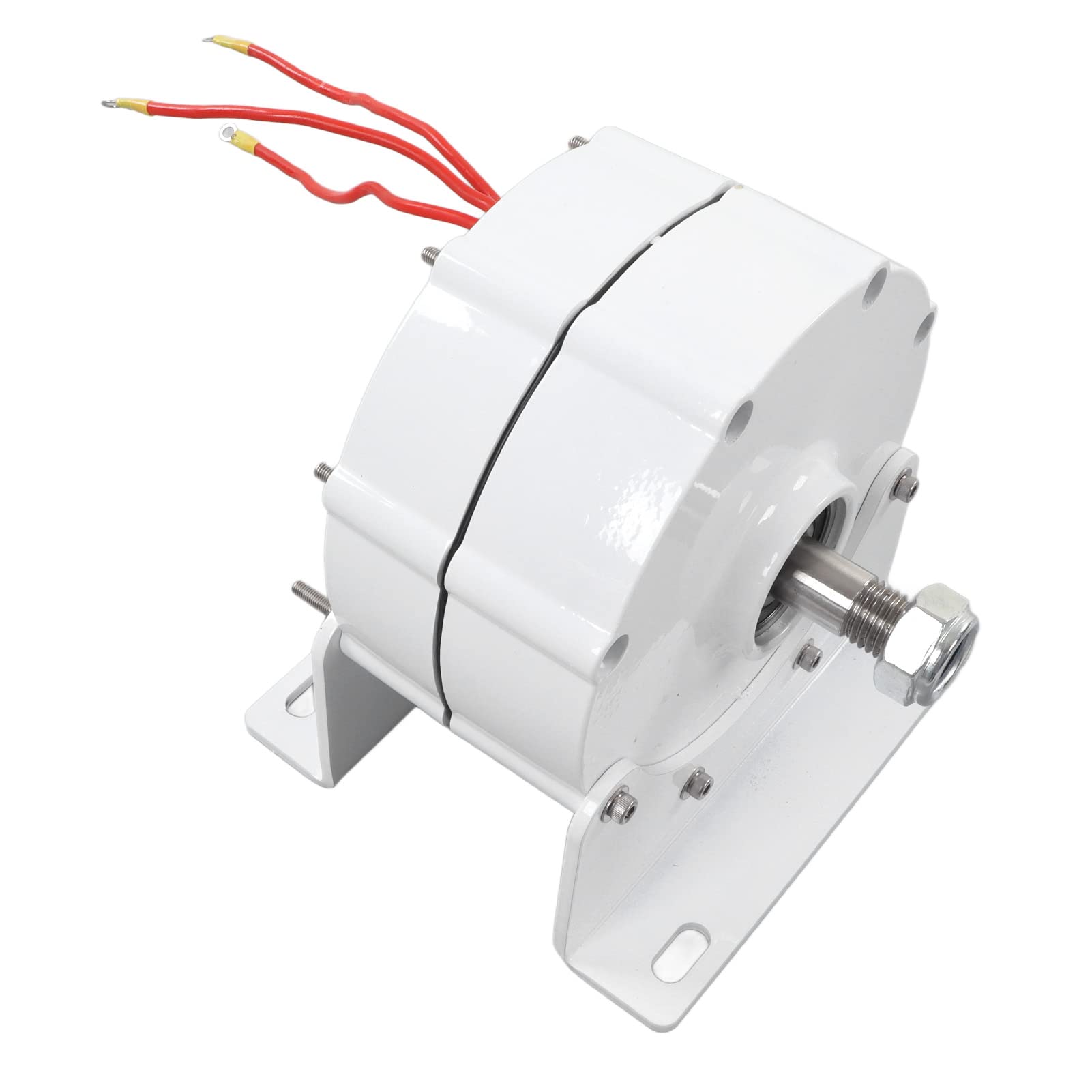 Yosoo Health Gear 3-fazowy Generator Bezszczotkowy, Generator z Magnesami Trwałymi ze Stopu Aluminium Odlewany Ciśnieniowo, 500 W, 600 Obr./min z Prostownikiem, Niski Moment Rozruchowy do Użytku (12V)