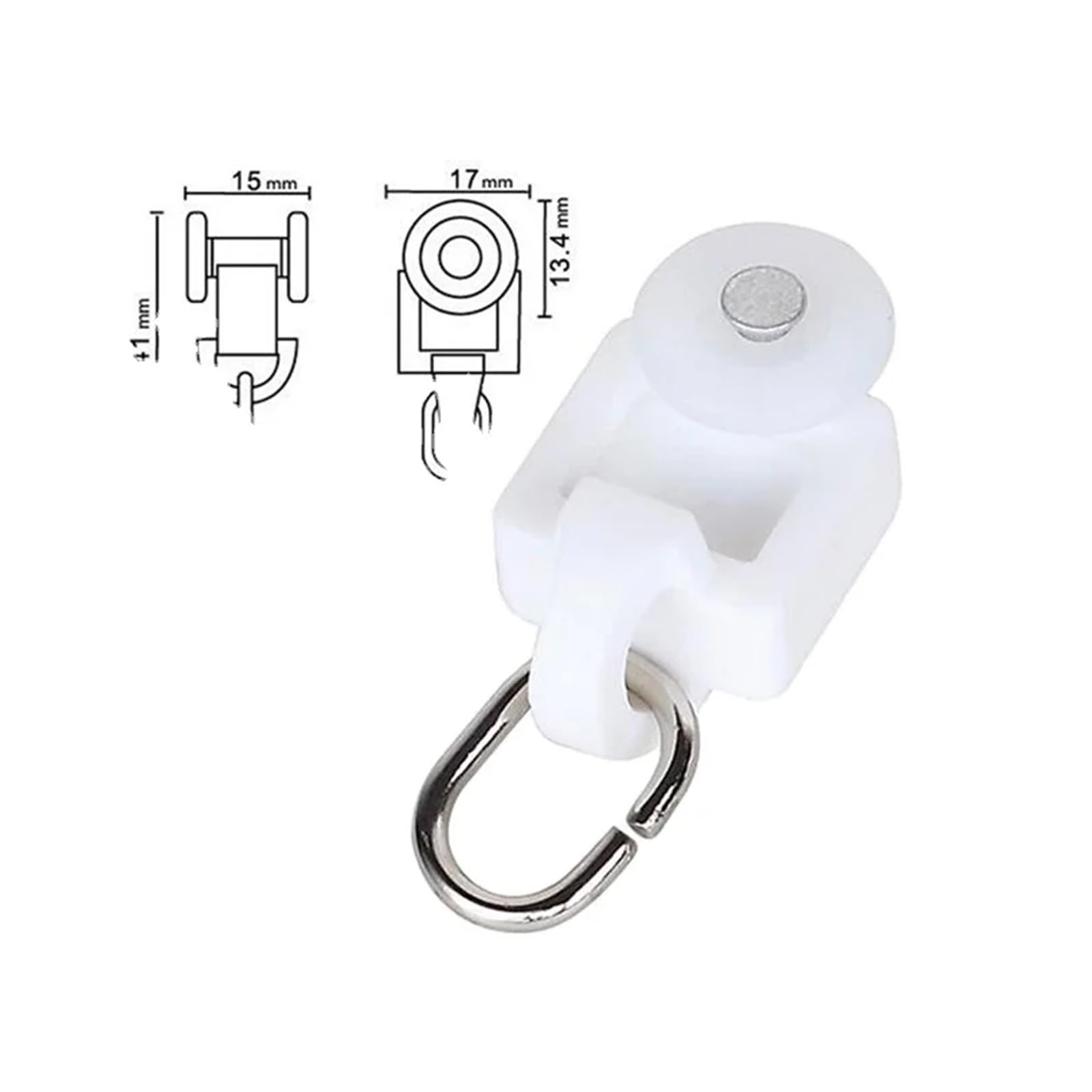 Rieles Silenciosos De Cortina Automática con Motor De Control Eléctrico Motorizado Remoto WiFi Inteligente For El Hogar(2m Track and Motor)