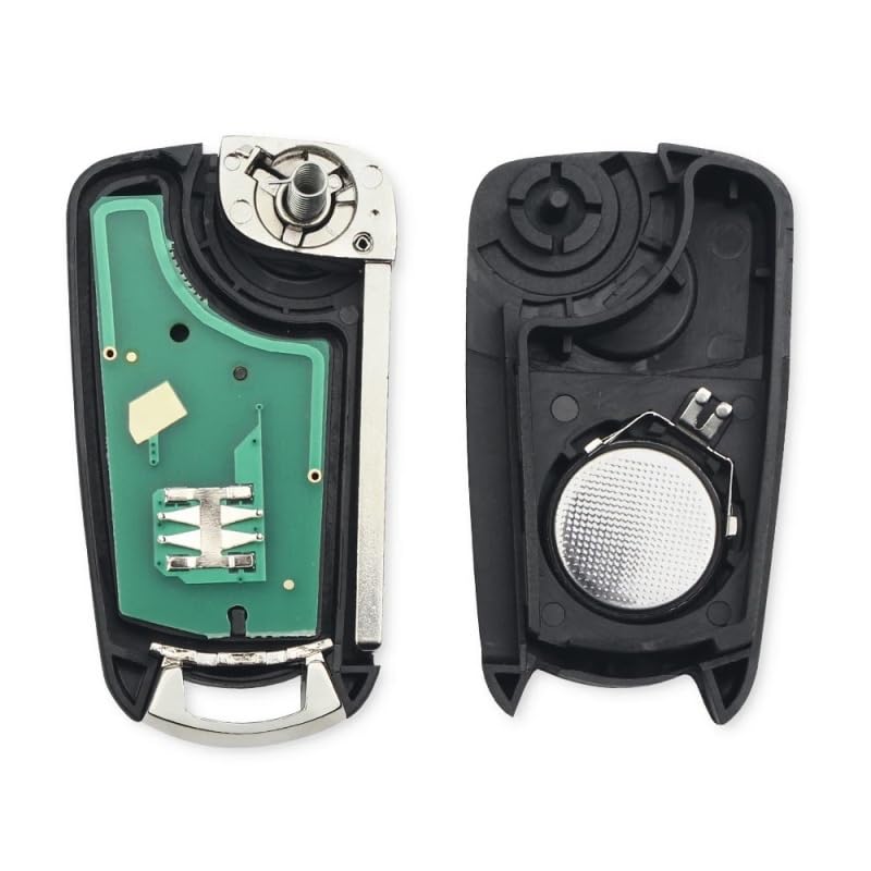 Suitable for Remote Car Key 433Mhz for Opel/Vauxhall Astra H 2004-2009 Zafira B 2005-2013 Vectra C 2002-2008 Corsa D 2007-2012(White)