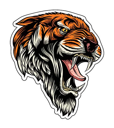 Sticker Tigre pour personnaliser ordinateur et voiture
