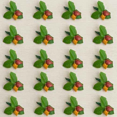 LOVENSPIRE Strawberry Style Mini Haldi Kumkum Packets for Pooja Thali Decorative Sindoor & Turmeric Powder Combo for Wedding & Housewarming Favors Festival Items & Indian Return Gifts 20 Pieces