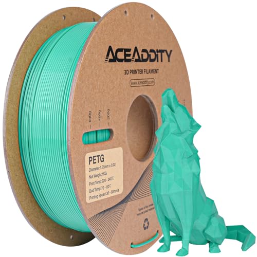 Aceaddity PETG Filament 1.75mm, 3D Printer Filament, Dimensional Accuracy +/- 0.02mm, 1kg(2.2lbs)...