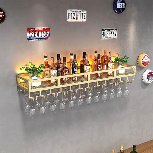 Étagère à liqueur murale LED pour salon et cuisine moderne