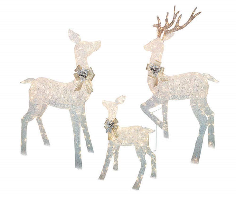 宅配便送料無料 LUXS Yahoo 店Winter Wonder Lane 60" LED Majestic White Buck Deer