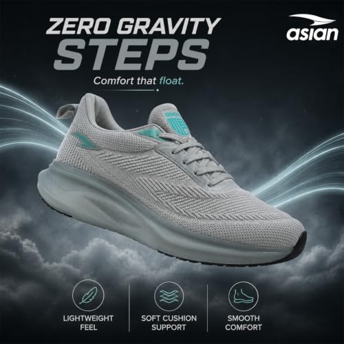 Image of ASIAN Powerplay-03 Men's Running Shoes | Lightweight Memory Foam Technology | Breathable Knit Shoes with Stylish Sporty Design
