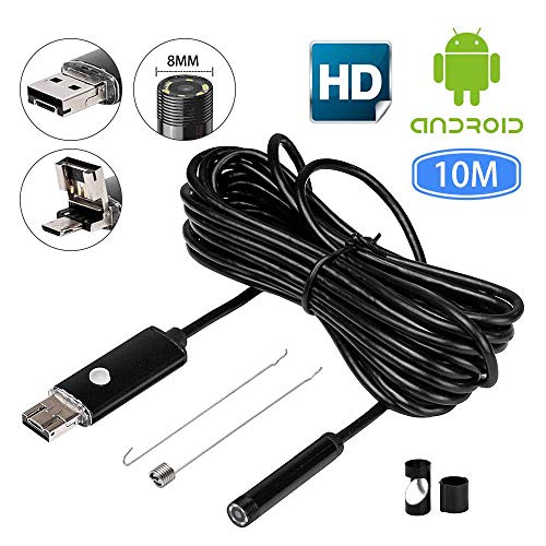 Endoskop Kamera Iphone - HugeAuto DEB Endoskop IP67 Wasserdichte 10M Kamera Endoskop 6 LED Android Endoskop Endoskop…