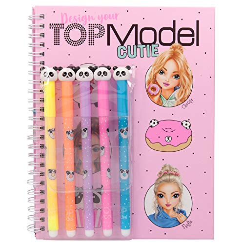 Depesche 8809 TOPModel - Malbuch mit 5 Fasermalern im Candy Cake Design, 30 Doppelseiten mit Ausmal-Motiven, ca. 21,5 x…